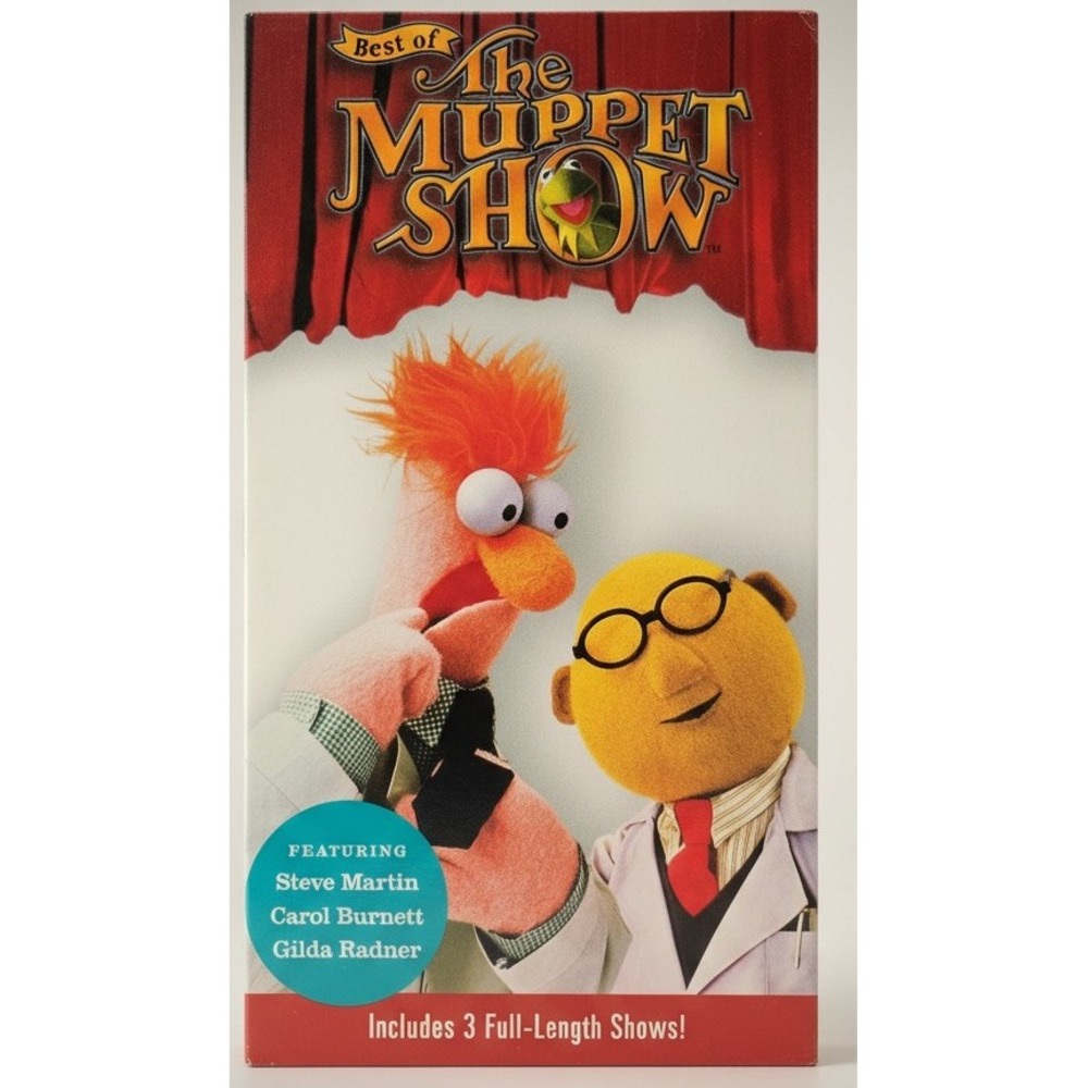 The Best of The Muppet Show VHS Steve Martin Carol Burnett Gilda Radner New